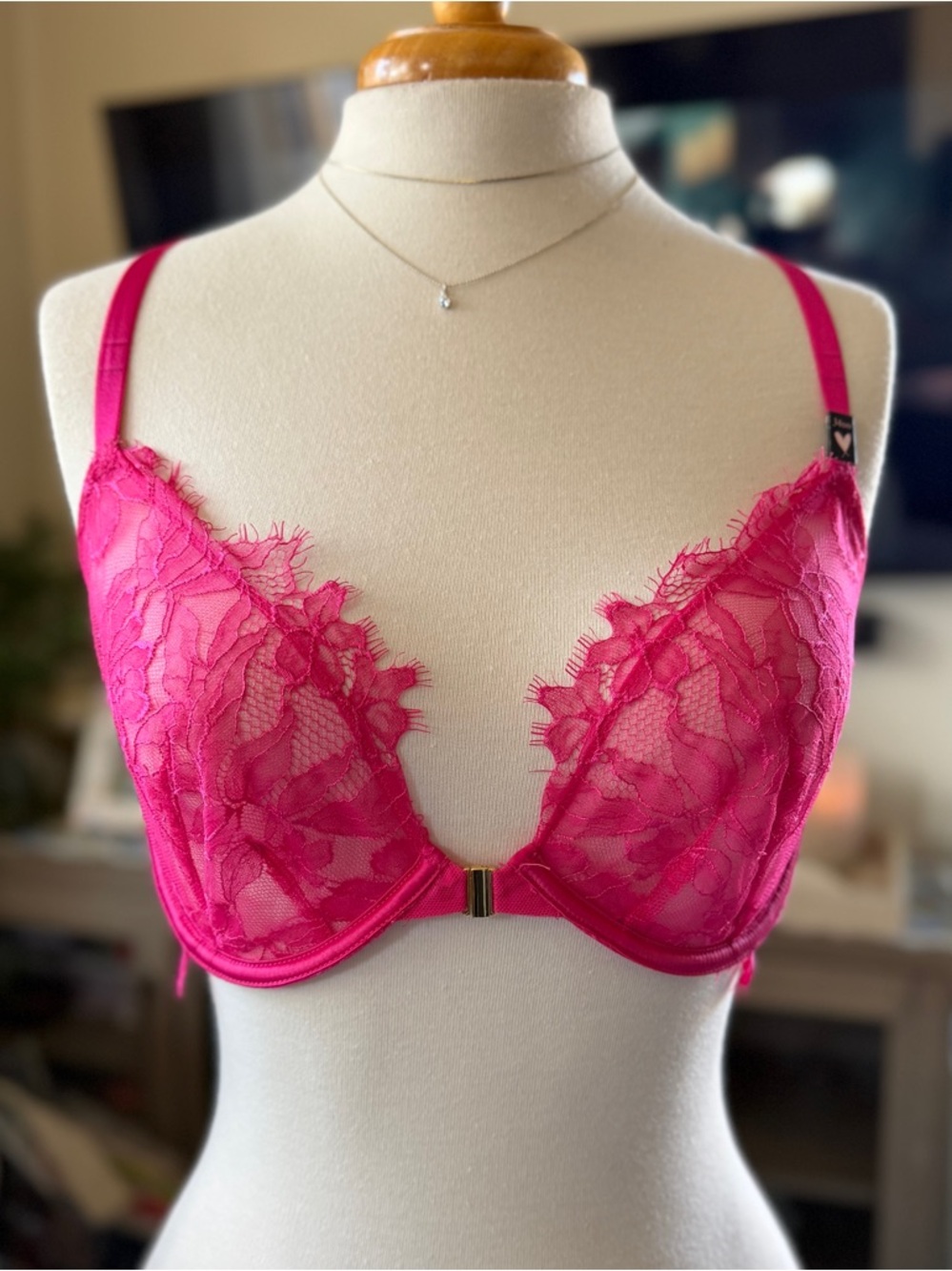 Victoria’s Secret Elegant Pink Lace Bralette